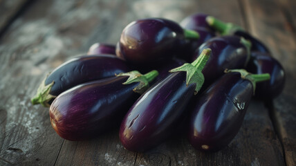 Eggplant harvest.