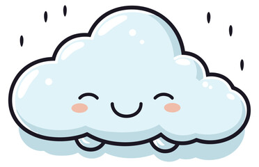 Cloud And Cold Vector.Cloud icon. Vector illustration.