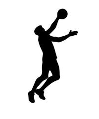 Manvolleyball Silhouettes sport PNG Design 