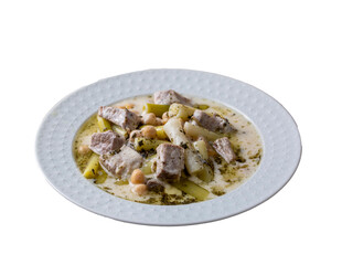 Siveydiz; (Turkey - Antep Style Local Food) is an Antep dish made with fresh garlic and lamb. Turkish name; Siveydiz