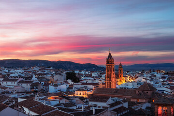 Fototapeta premium Soft sunset over Antequera