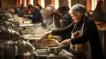 Soup kitchens, community, senior, donation, or youth centers 