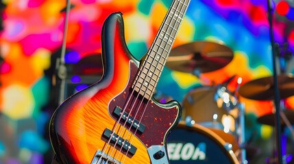 Naklejka premium guitar in action