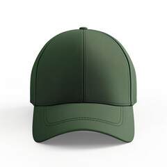 green baseball cap empty mockup for logo placement 