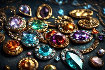 Glittering jewels as tokens of love. 