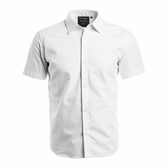 Naklejka premium white shirt mockup isolated on a white background