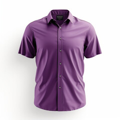 purple shirt mockup isolated on a white background