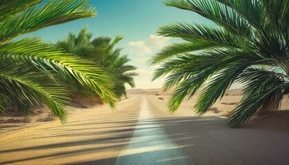 Palm Sunday On Desert.