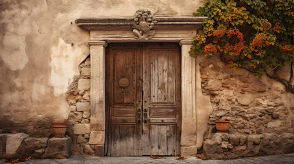 Fototapeta na wymiar Door in the old town