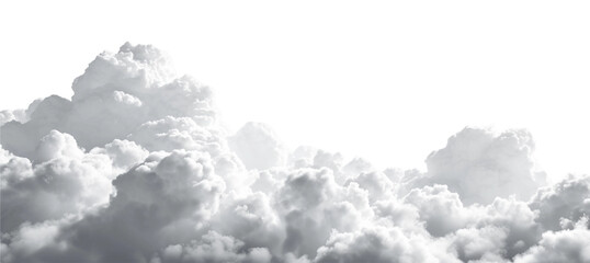 Clouds isolated on a white background
