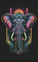 background with an elephant