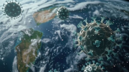 Obraz na płótnie Canvas virus, epidemy in the world