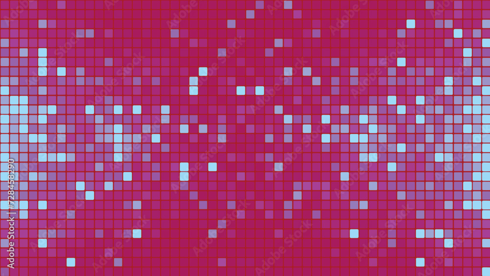 Poster abstract background of lilac squares. background of computer mosaic squares. simple abstract graphic
