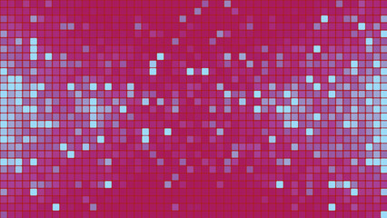 Abstract background of lilac squares. Background of computer mosaic squares. Simple abstract graphic gradient background. Vector illustration.