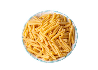 Healthy Dry Casarecce Pasta in a Bowl