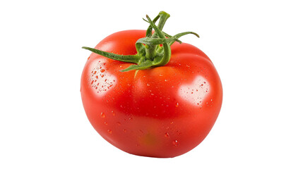fresh ripe tomato on transparent background