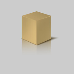 cardboard box isolated on white background