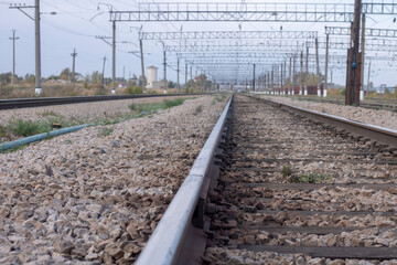 Railway lines with switches and interchanges