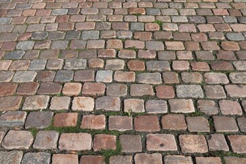 Stone paved street in Gothenburg Sweden