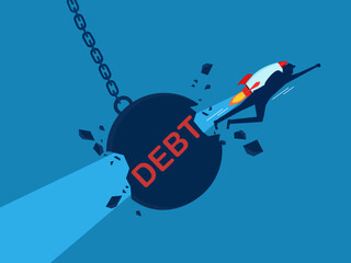 Business unlocks debt vector