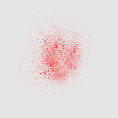 red paint brush strokes