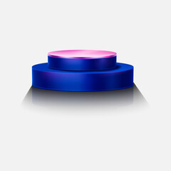 3d render of a podium