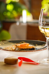 seafood, fish, meal, vegetable, dish, horizontal, photography, lunch, gourmet, no people, color image, close-up, freshness, healthy eating, sauce, fillet, plate, food and drink, salad, cooked, salmon,