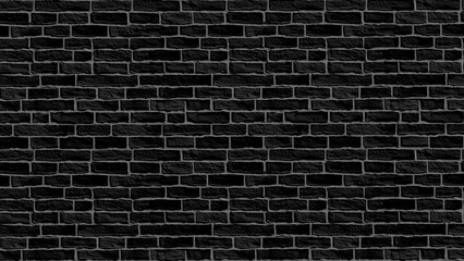Brick pattern black wall background