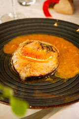 seafood, fish, meal, vegetable, dish, horizontal, photography, lunch, gourmet, no people, color image, close-up, freshness, healthy eating, sauce, fillet, plate, food and drink, salad, cooked, salmon,