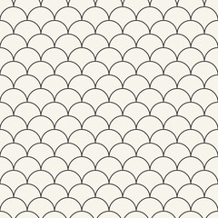Vector seamless pattern. Repeating geometric elements. Stylish monochrome background design.