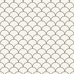 Vector seamless pattern. Repeating geometric elements. Stylish monochrome background design.