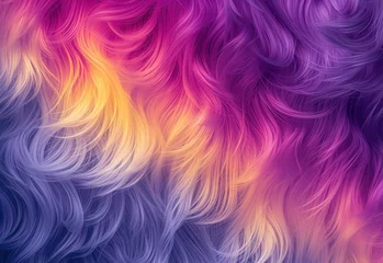 Zelfklevend Fotobehang Bright swirls of colorful abstract waves: a beautiful combination of textures and shades for a creative background © Яна Деменишина