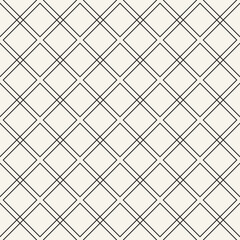 Vector seamless pattern. Repeating geometric elements. Stylish monochrome background design.