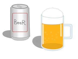 ビール　イラスト
