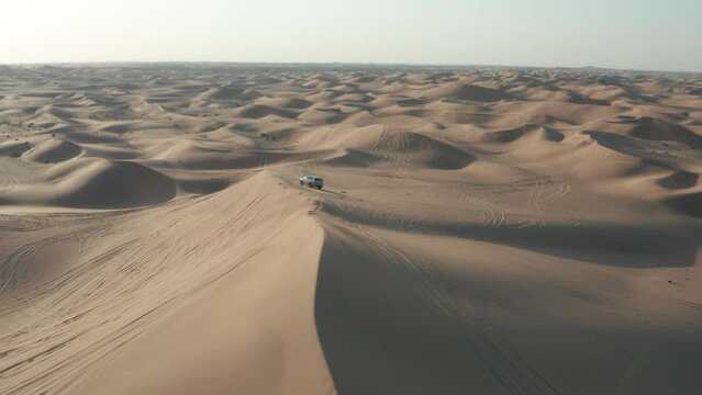 Dune Bashing Dubai - 4x4 offroad desert driving - Drone Video