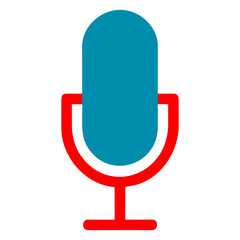 microphone icon in trendy flat style  vector icon