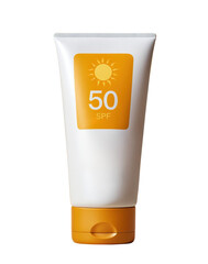 Sun lotion tube isolated. Transparent PNG