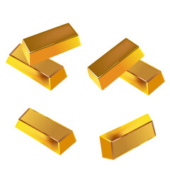 Gold Bars Vector Design