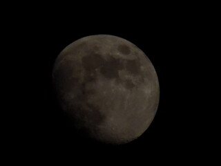 full moon over black