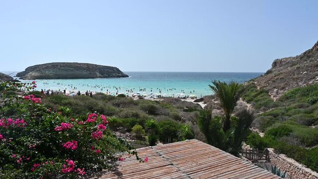 Spiaggia dell'Isola dei Conigli a Lampedusa