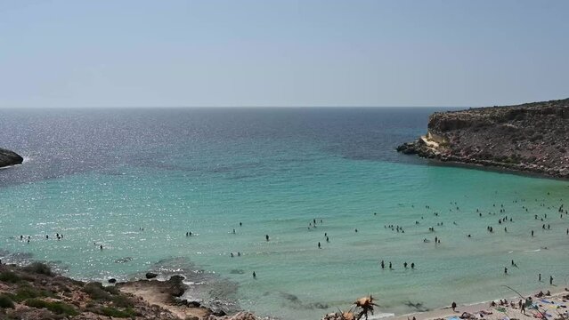Spiaggia dell'Isola dei Conigli a Lampedusa