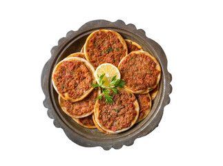 Turkish Food Findik Lahmacun -Mini Pizza