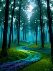 Morning in the forest, Generative AI