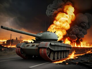 Tank in action, Generative AI