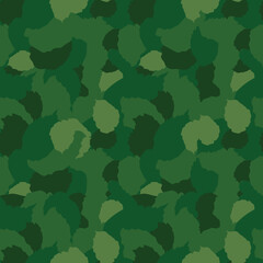Seamless pattern green camouflage stock vector illustration for web, for print, for fabric print
