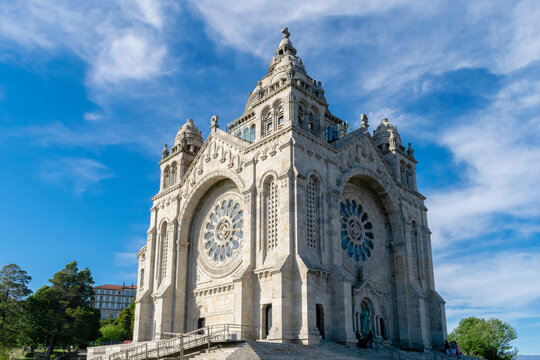 Diocesan Sanctuary of the Sacred Heart of Jesus located on the mount of Santa Lucia. Viana do Castelo - Portugal
