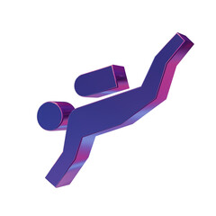 Beautiful abstract illustrations Blue Scuba Diving symbol icons