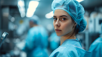 doctor preparing equipment
