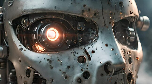 The Luminescent Saga, A Damaged Robot Head's Tale of Technological Evolution