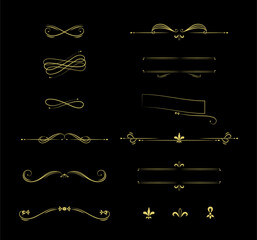 Calligraphic ornament collection